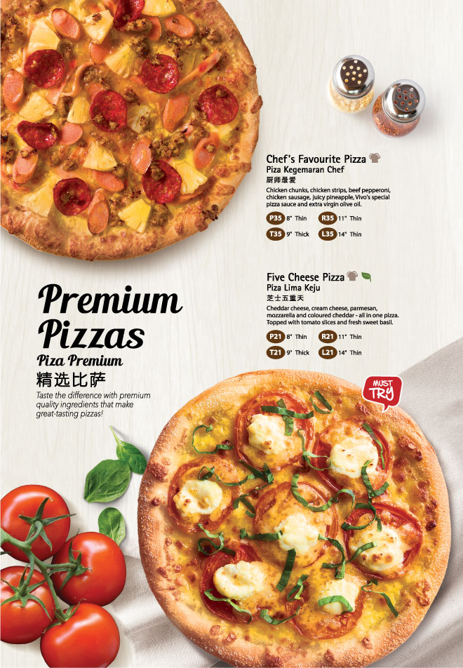 Menu Vivo Pizza Malaysia   4 